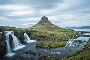 Kirkjufell Mountain in Summer. Iceland