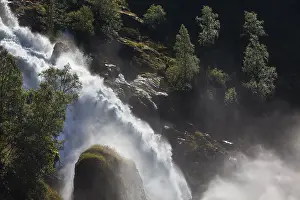 Kleivavossen Waterfall, Briksdalselva River