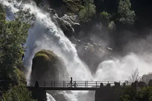 Kleivavossen Waterfall, Briksdalselva River