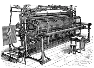 Knitting machine, produced by Heilmann