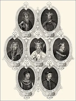 Koenige von England, 14. und 15. Jahrhundert