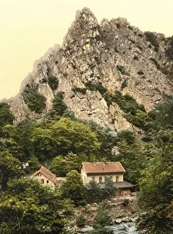 Koenigsruhe and Rosstrappenfels near Bodetal in the Harz Mountains