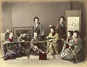 Konkonchiki, Japanese woman at a parlour game