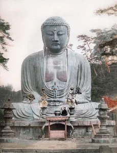 KOtoku-in Buddhist temple, statue of Buddha
