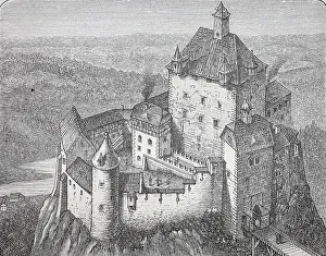 Kriebstein Castle, Saxony, 1889