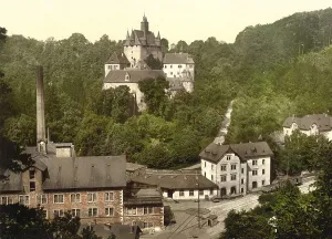 Kriebstein Castle in Saxony, Germany