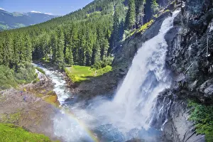 Krimml Waterfalls, the highest in Austria with a drop of 385 metres