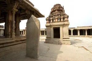 Part of Krishna temple, Hampi, Karnataka, India