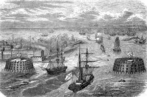 Kronstadt is a town and former fortress on the Baltic Sea island of Kotlin off St Petersburg in Russia