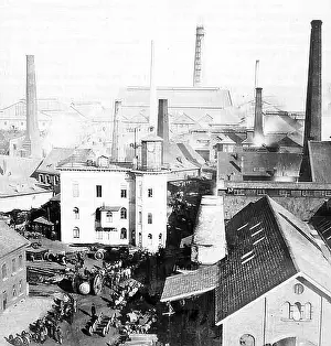 The Krupp Works in the city of Essen in 1864