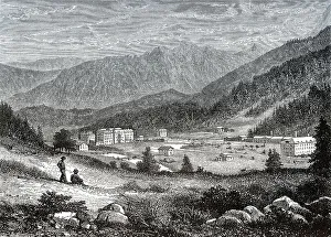 Kurort St. Moritz, Alpenort im Engadin in der Schweiz