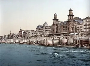 Kursaal and hotels on the beach