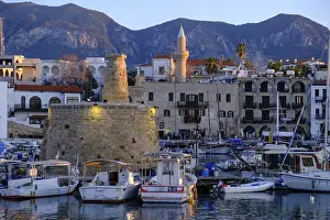 Kyrenia Harbour and Medieval Castle in the island of Cyprus