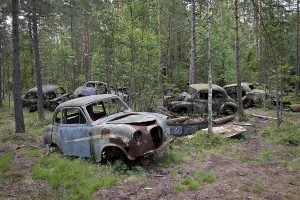 Kyrkoe Mosse junkyard, Ryd, Tingsryd