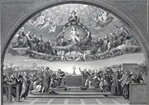 La Disputa, The Disputation of the Blessed Sacrament by Raphael