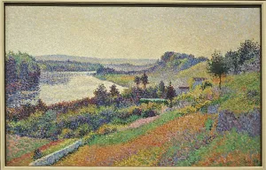 La Seine a Herblay, painting by the french painter Maximilien Luce
