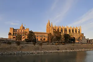 La Seu Cathedral or Cathedral of St Mary and Almudaina Palace