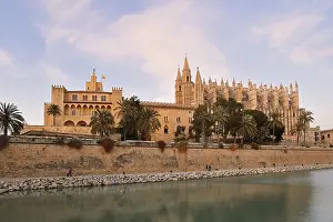 La Seu Cathedral or Cathedral of St Mary and Almudaina Palace