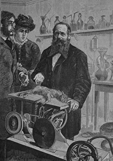 In the laboratory with J. Wickersheimer