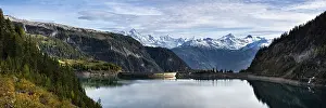 The Lac Tseuzier reservoir, lake