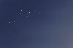 Lacerta star constellation, Night sky