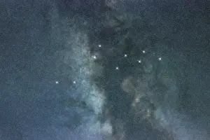 Lacerta star constellation, Night sky