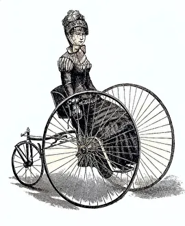 Ladies draisine from 1885, tricycle