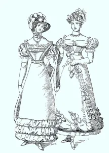 Ladies fashion in 1823, Germany