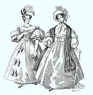 Ladies fashion in 1839, Germany