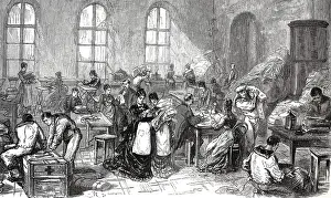 Ladies of the St Petersburg aristocracy preparing bandages