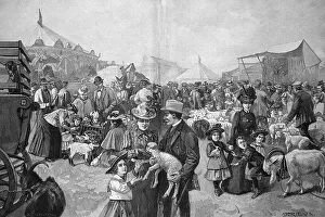 At the Laemmermarkt of Hamburg
