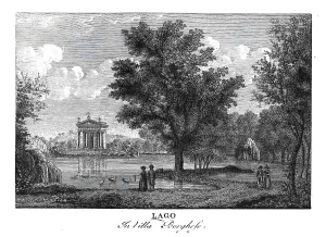 Lago in villa borghese, Lake in the park Villa Borghese