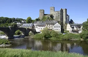 Lahn, Lahn Bridge and Runkel Castle in Runkel