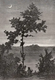 Lake Albano, the Papal Palace of Castel Gandolfo