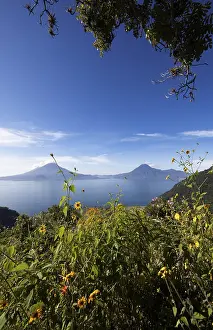 Lake Atitlan or Lake Atitlan in the morning