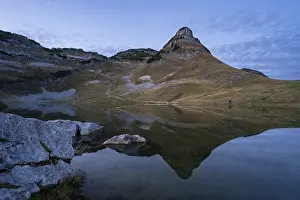 Lake Augstsee and the Atterkogel mountain on the Loser
