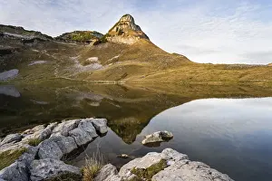 Lake Augstsee and the Atterkogel mountain on the Loser