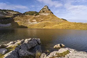 Lake Augstsee and the Atterkogel mountain on the Loser