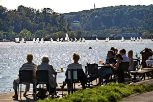 Lake Baldeney in Essen, Ruhr reservoir