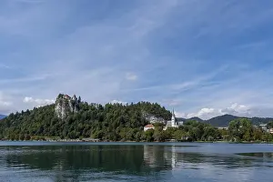 Lake Bled, with the castle and church of Bled