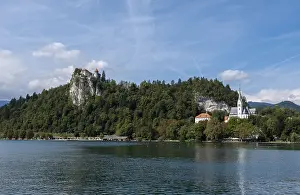 Lake Bled, with the castle and church of Bled