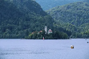 Lake Bled with the island of Blejski otok