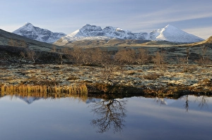 Category Mountain Landscapes Prints: Lake Doralstjornin in mountain landscape of Rondane National Park