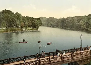 Lake in Koenigsberg, East Prussia