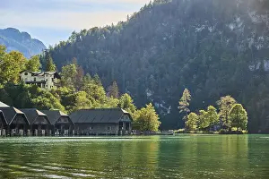 Lake Koenigssee in autumn, Alps