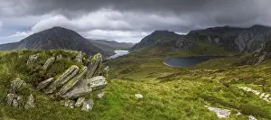 Lake Llyn Idwal and Lake Llyn Ogwen