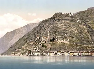 Lake Lugano, Morcote, Ticino, Switzerland