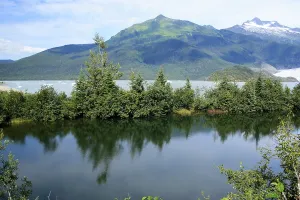 A lake near Menden hall glacier
