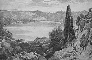 Lake Nemi with view of Genzano