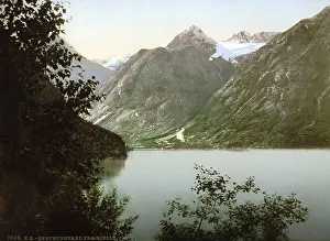 Lake Opstryn from Hjelle, Stryn